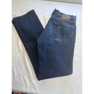 Levi's 514 Jeans Selvedge Premium Denim Men's 32x34 Medium Wash Blue Wash Big E